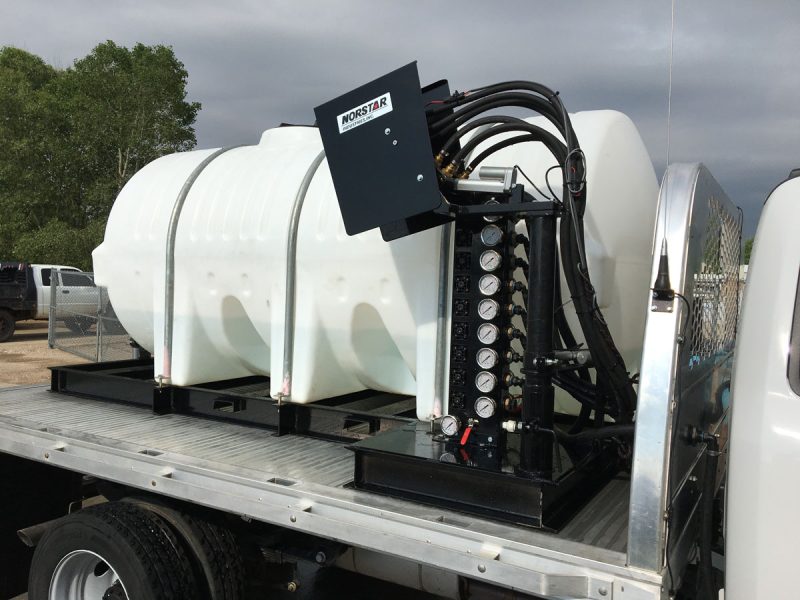 BENCO Roadside spray truck with Norstar 9 zone spray head