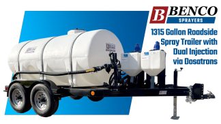 BENCO 1315 Gallon Roadside Spray Trailers make roadside spraying easy with almost any vehicle.