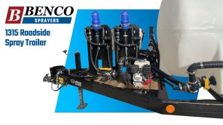 Dual Dosatron Injection pumps on a BENCO 1315 gallon spray trailer