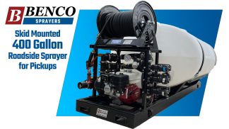 400 Gallon Pickup Skid is a flexible option for smaller counties and businesses to get a professional quality roadside sprayer