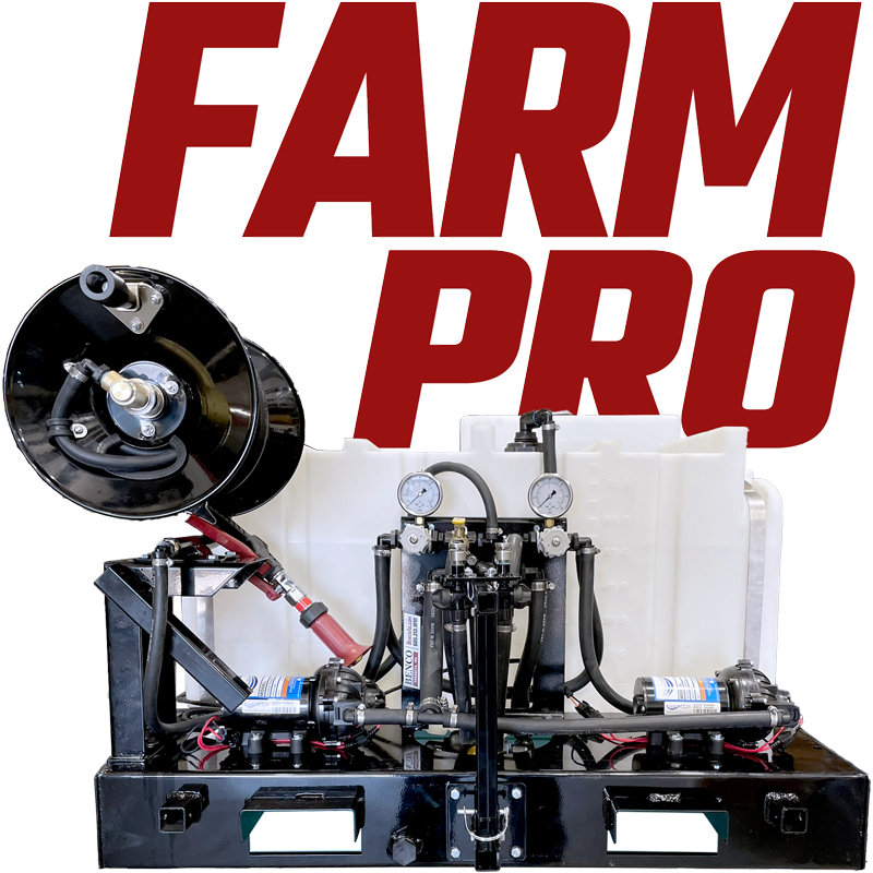 Benco's Farm Pro heavy duty skid-mounted low-profile UTV sprayers