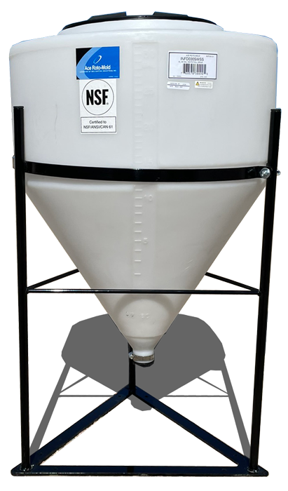 Benco STANDARD height 30 gallon cone tank stand. 563-01-INST30