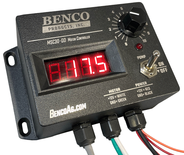 BENCO MSC30-DD Motor Controller with digital display manually controls your pump with a turn of a dial.