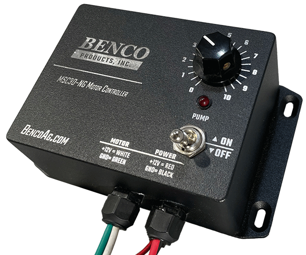BENCO MSC30-NG Motor Controller does not have a gauge, but is a perfect companion to OnSite FMS or any system where pressure or flow rates are monitored independently.