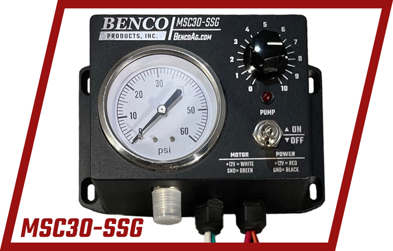 BENCO MSC30-SSG Motor Controller with analog pressure gauge,