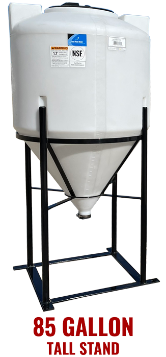 BENCO Tall Cone Tank Stand with 85 Gallon Tank. 563-01-INST60T