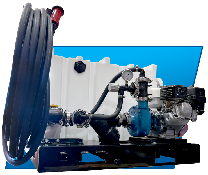 The Benco Fire Pro 100 gallon UTV fire suppression sprayer