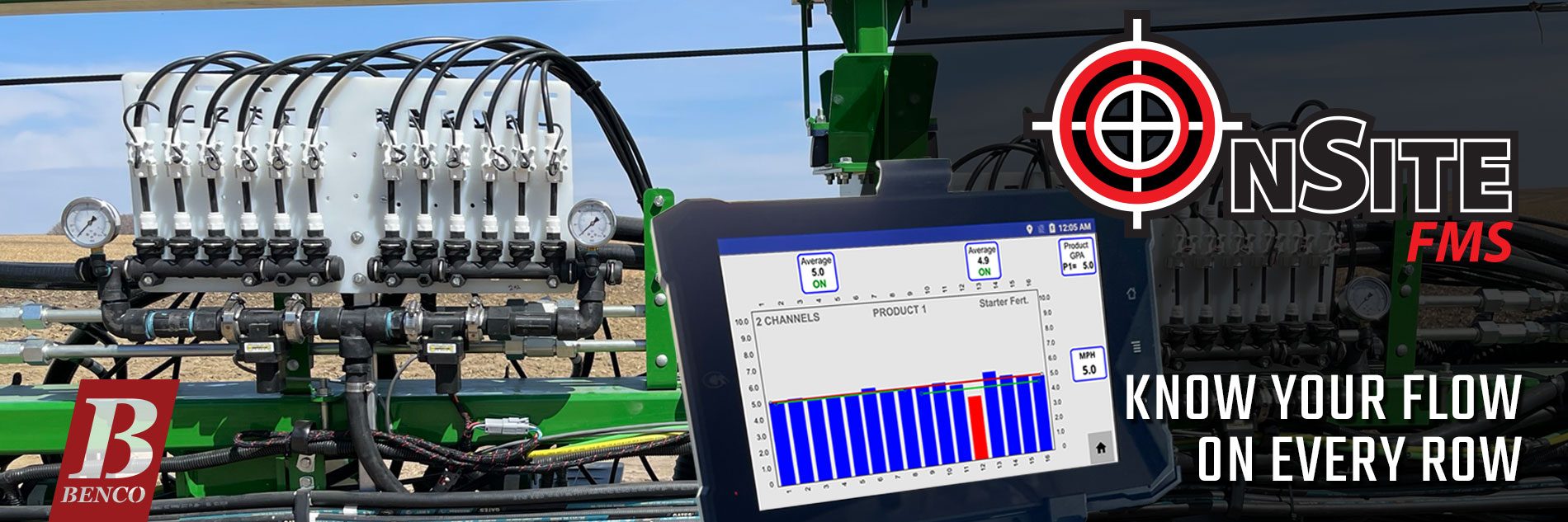 OnSite FMS monitor fertilizer flow from the cab